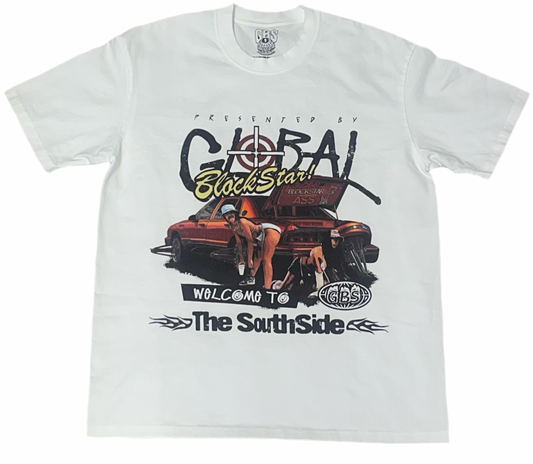 White SouthSide Tee