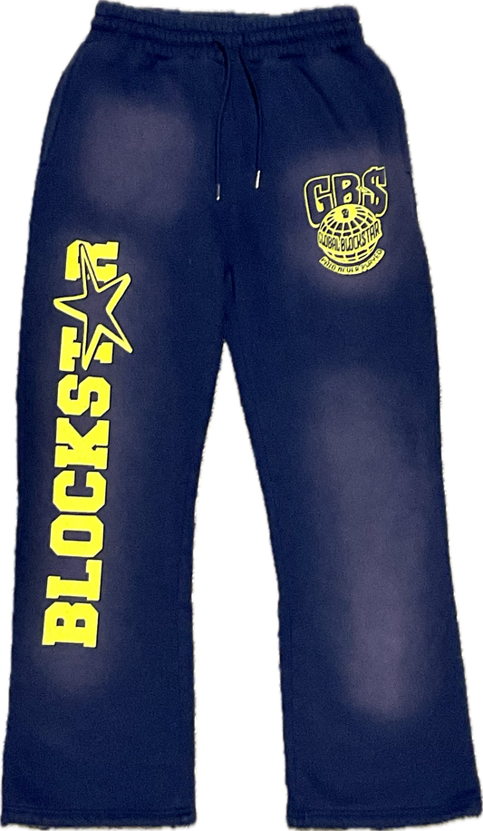 Navy/Yellow Sweat Pants